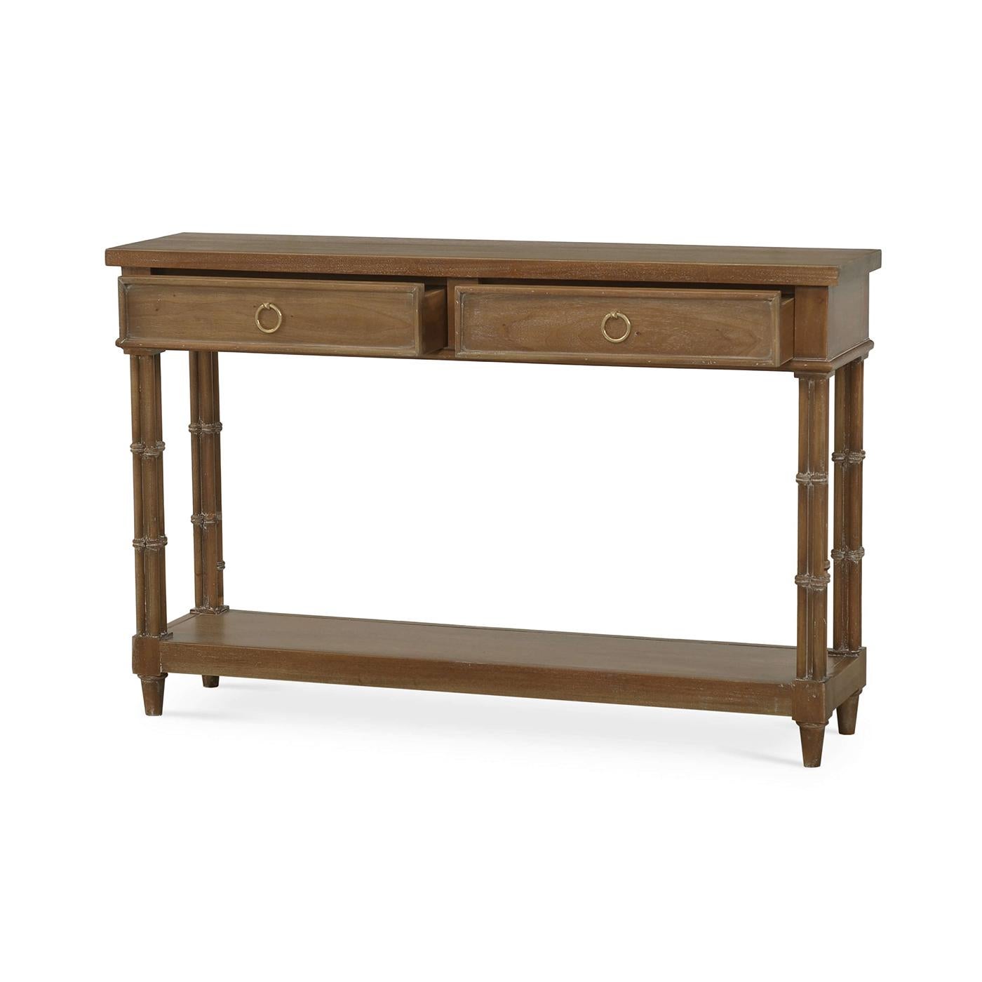 Asian Small Regency Style Console Table For Sale