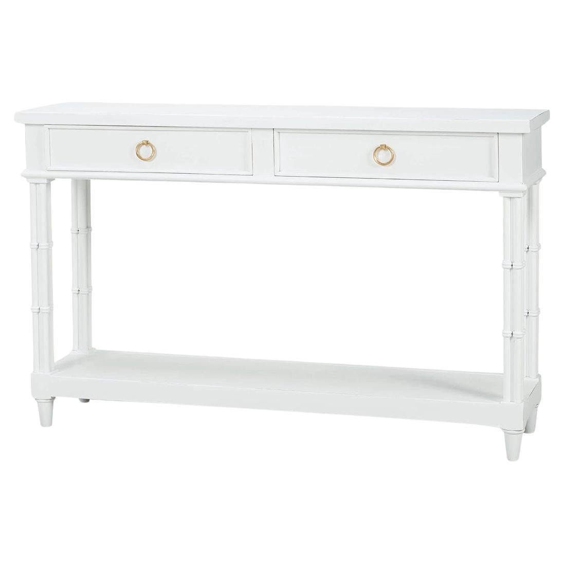 Small Regency Style Painted Console Table