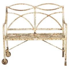 Small Regency Wrought Iron Strap Work Bench