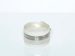 Small René Lalique Daphné Art Deco crystal powder box 1940