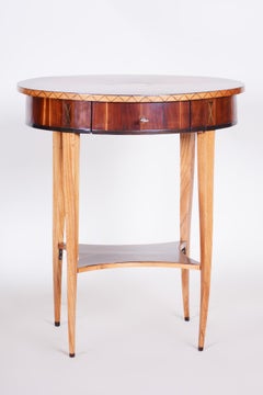 Small Restored Empire Era Table, Made in 1810s Austria, Ash