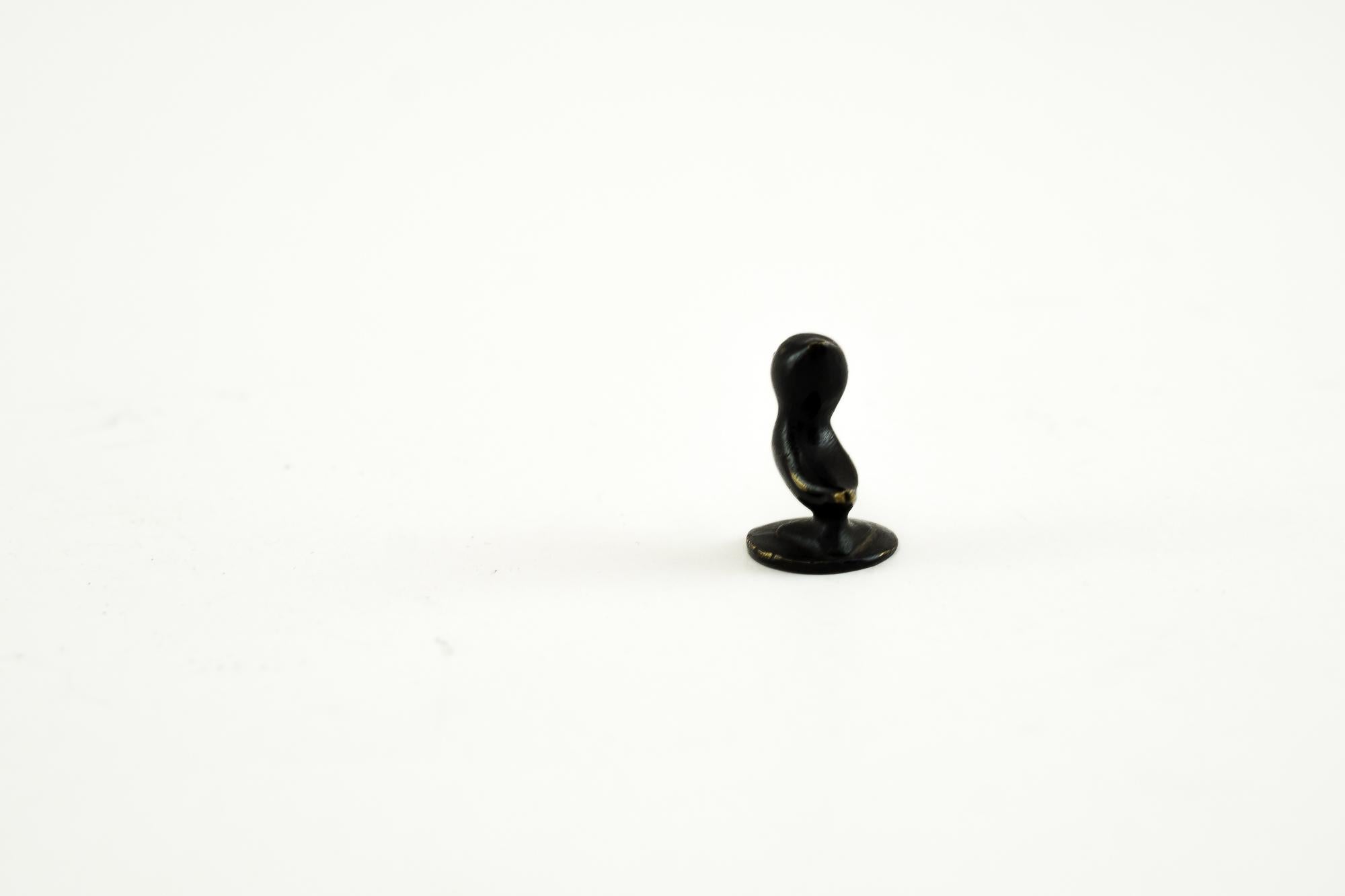 Mid-Century Modern Small Richard Rohac Duck Figurine, Vienna, around 1950s 'Marked on Bottom' For Sale