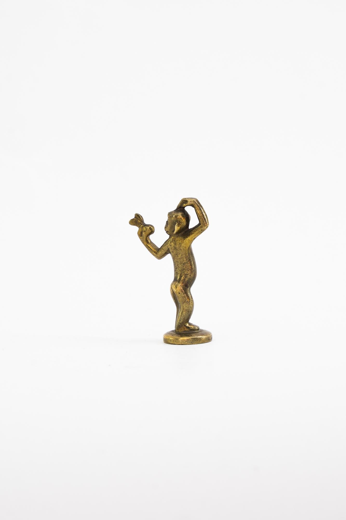 Mid-Century Modern Petite figurine de singe Richard Rohac, vers les années 1950 en vente