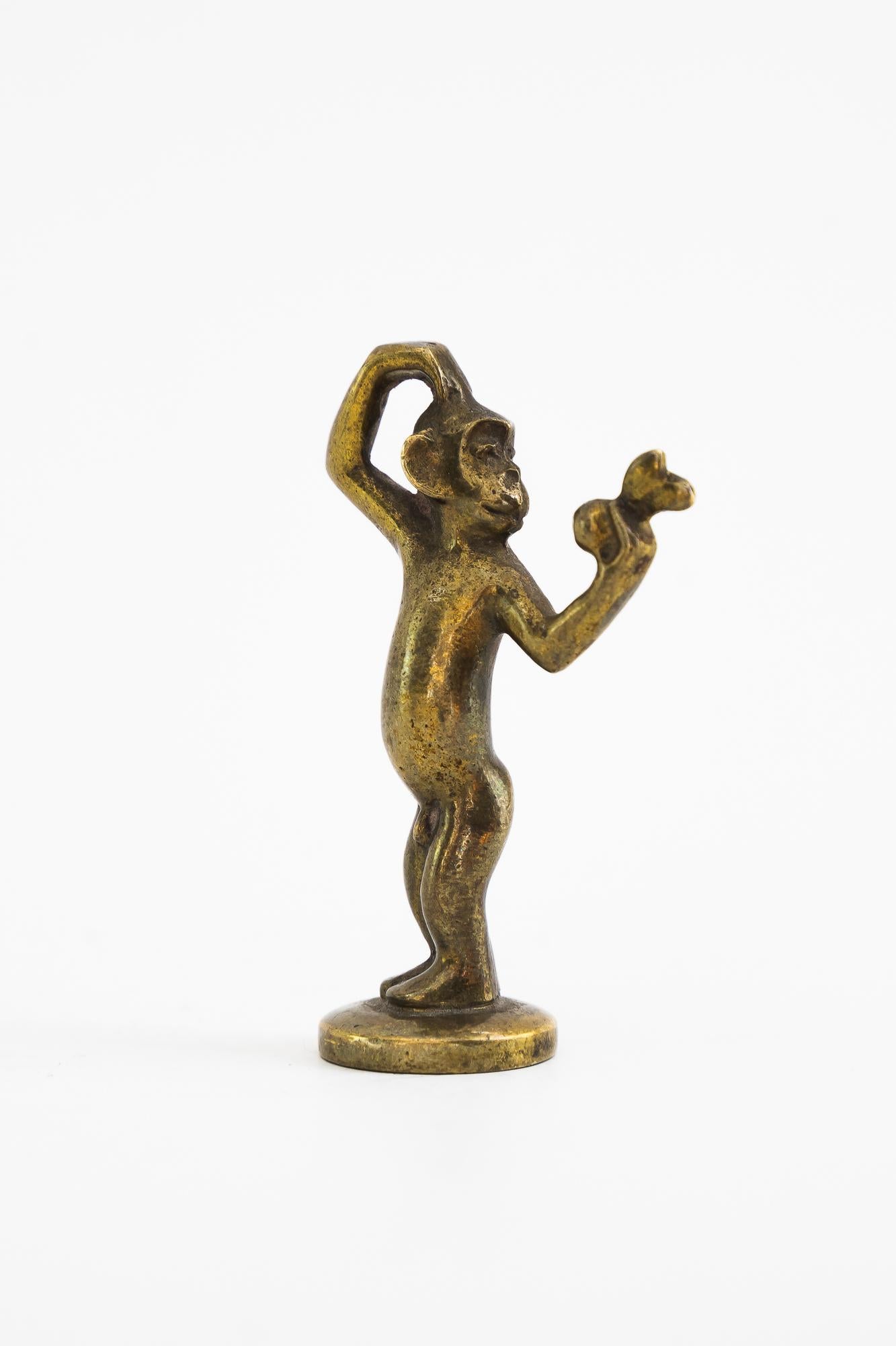 Austrian Small Richard Rohac Monkey Figurine, circa 1950s For Sale