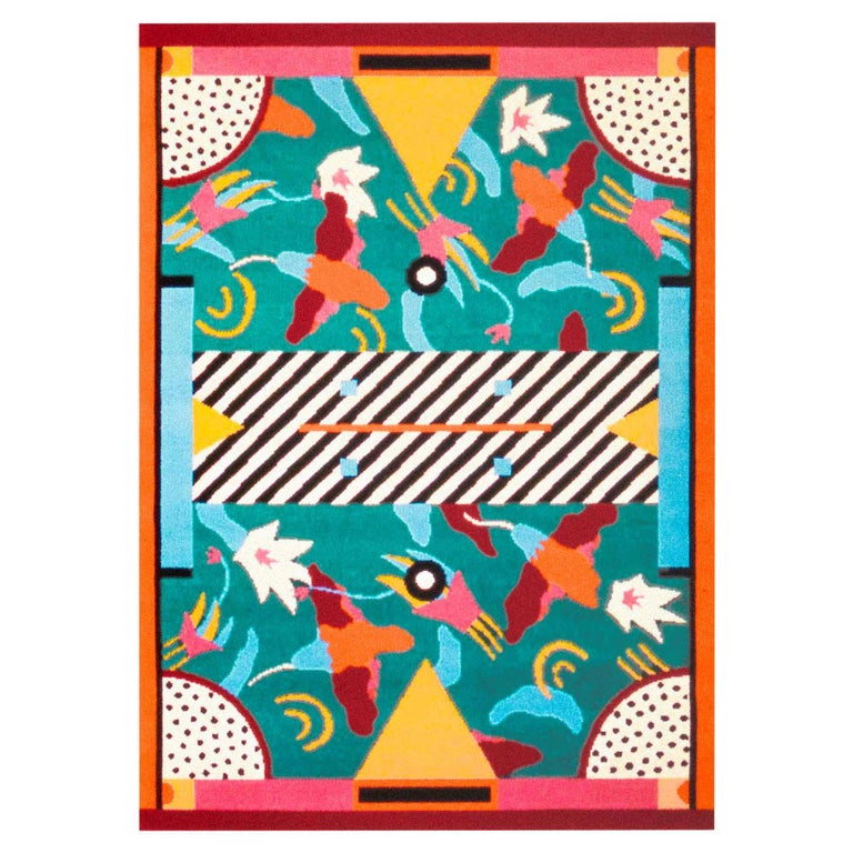Petit tapis en laine Riviera de Nathalie du Pasquier pour Memphis Milano  Collecti - En vente sur 1stDibs