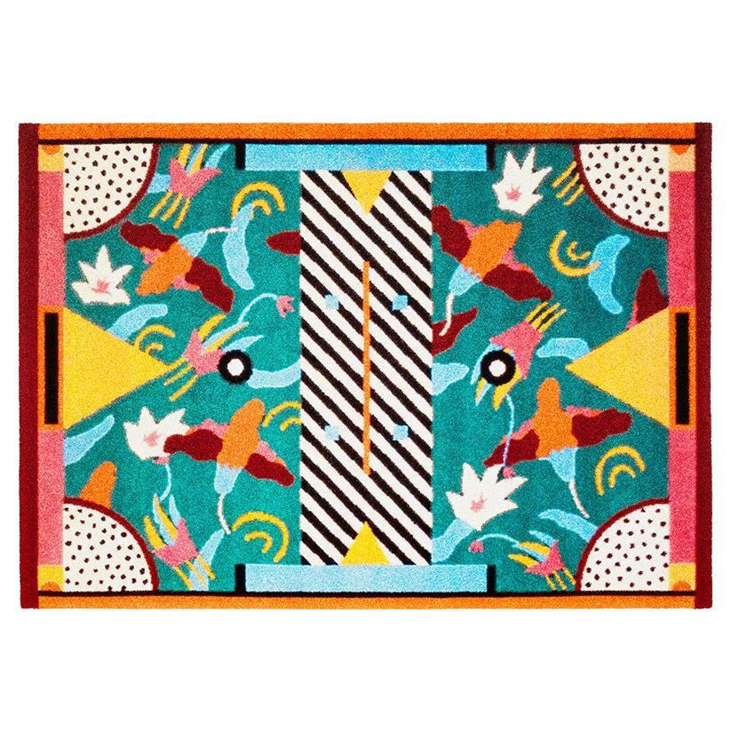 Small Riviera Woollen Carpet by Nathalie du Pasquier for Memphis Milano Collecti
