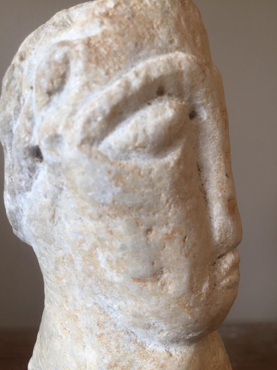 Small Romanesque Marble Head 3