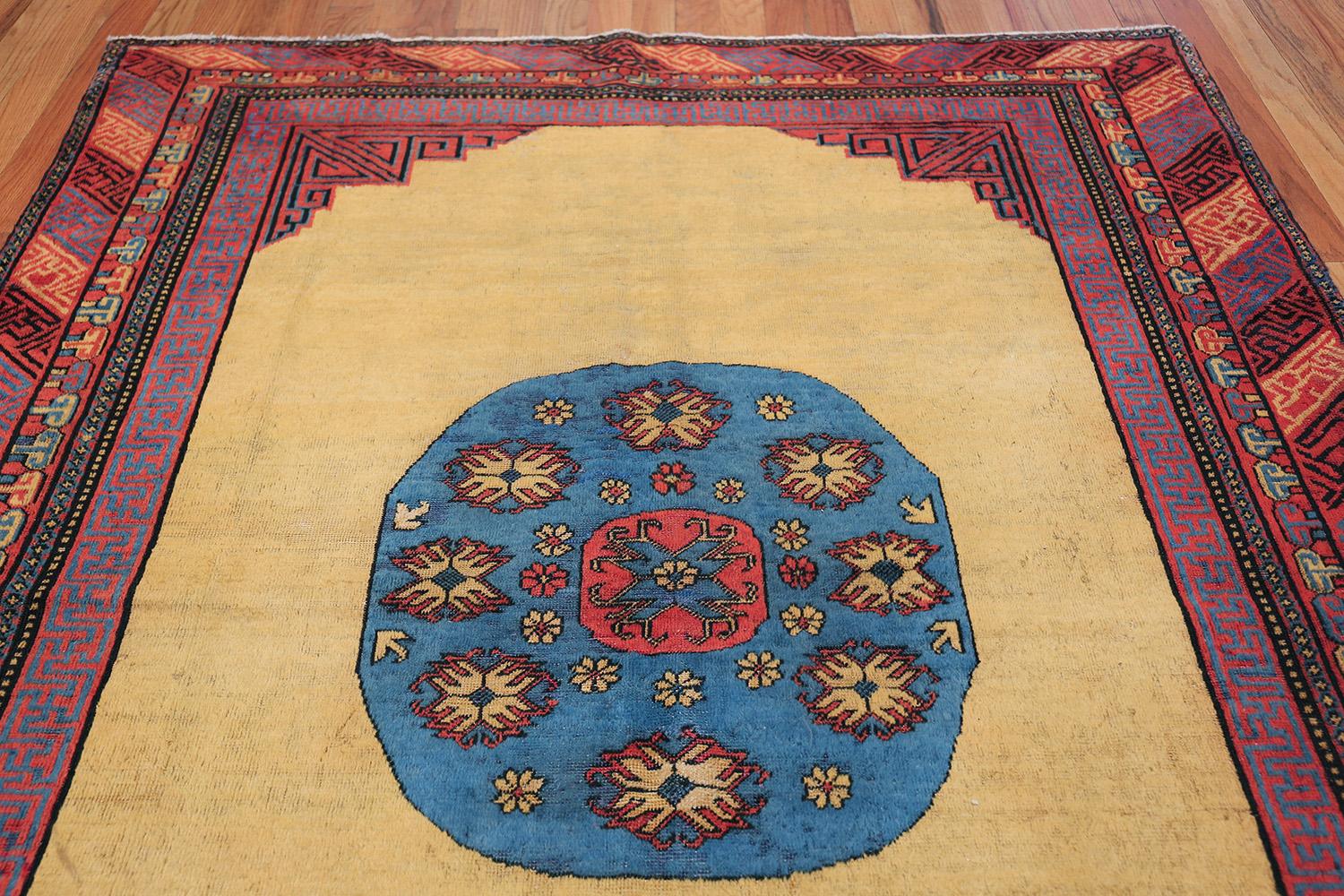 East Turkestani Small Room Size Funky and Tribal Antique Khotan Rug