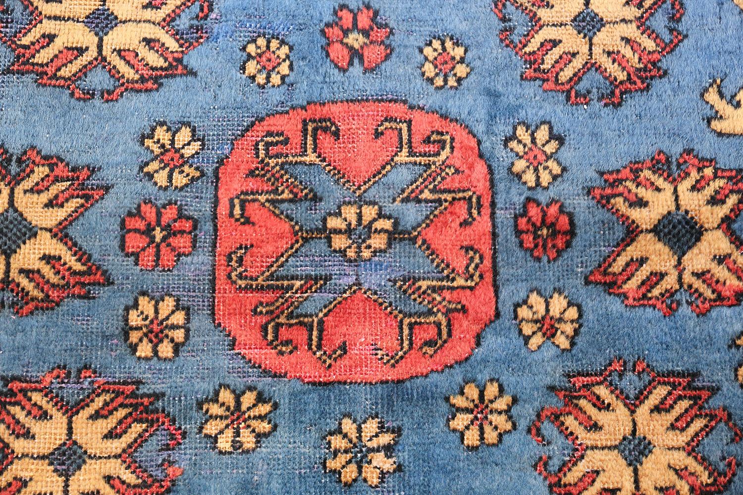 Small Room Size Funky and Tribal Antique Khotan Rug 1