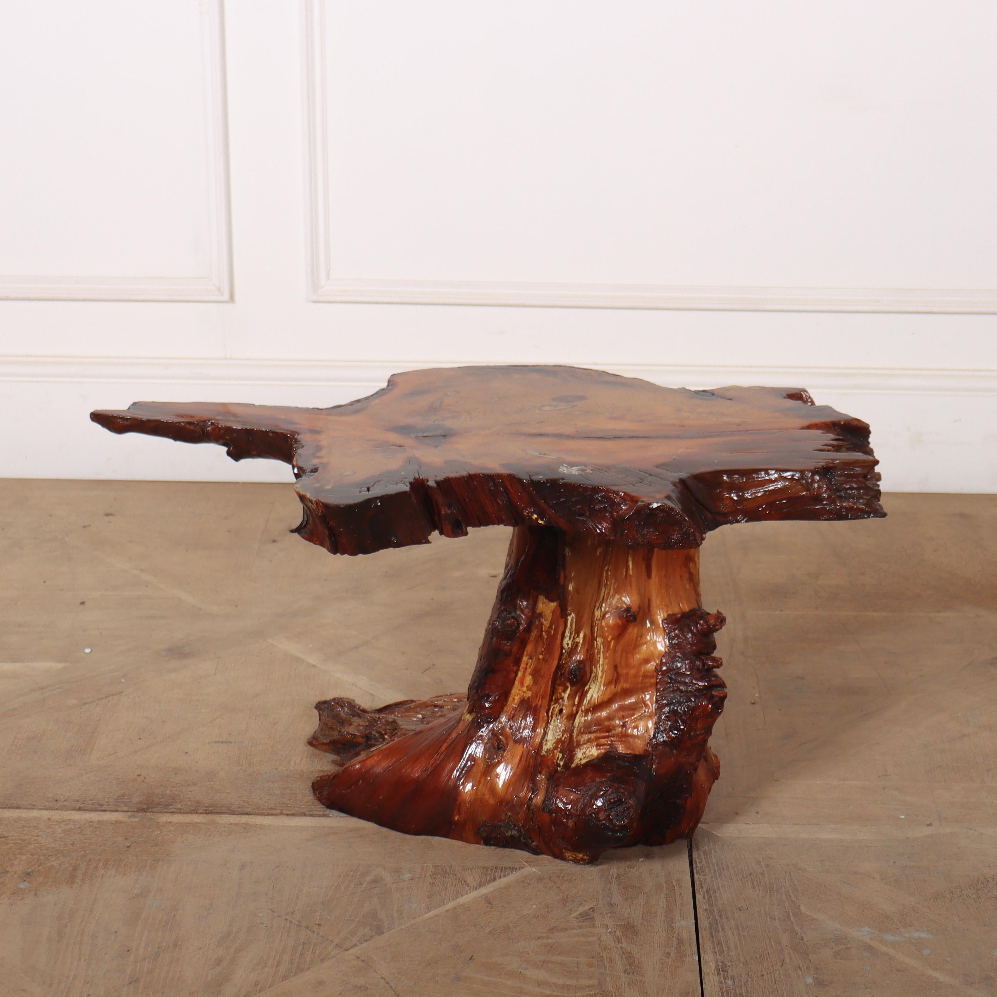 Funky little English root side table. 1920.

Reference: 8329

Dimensions
28 inches (71 cms) Wide
18 inches (46 cms) Deep
26 inches (66 cms) High