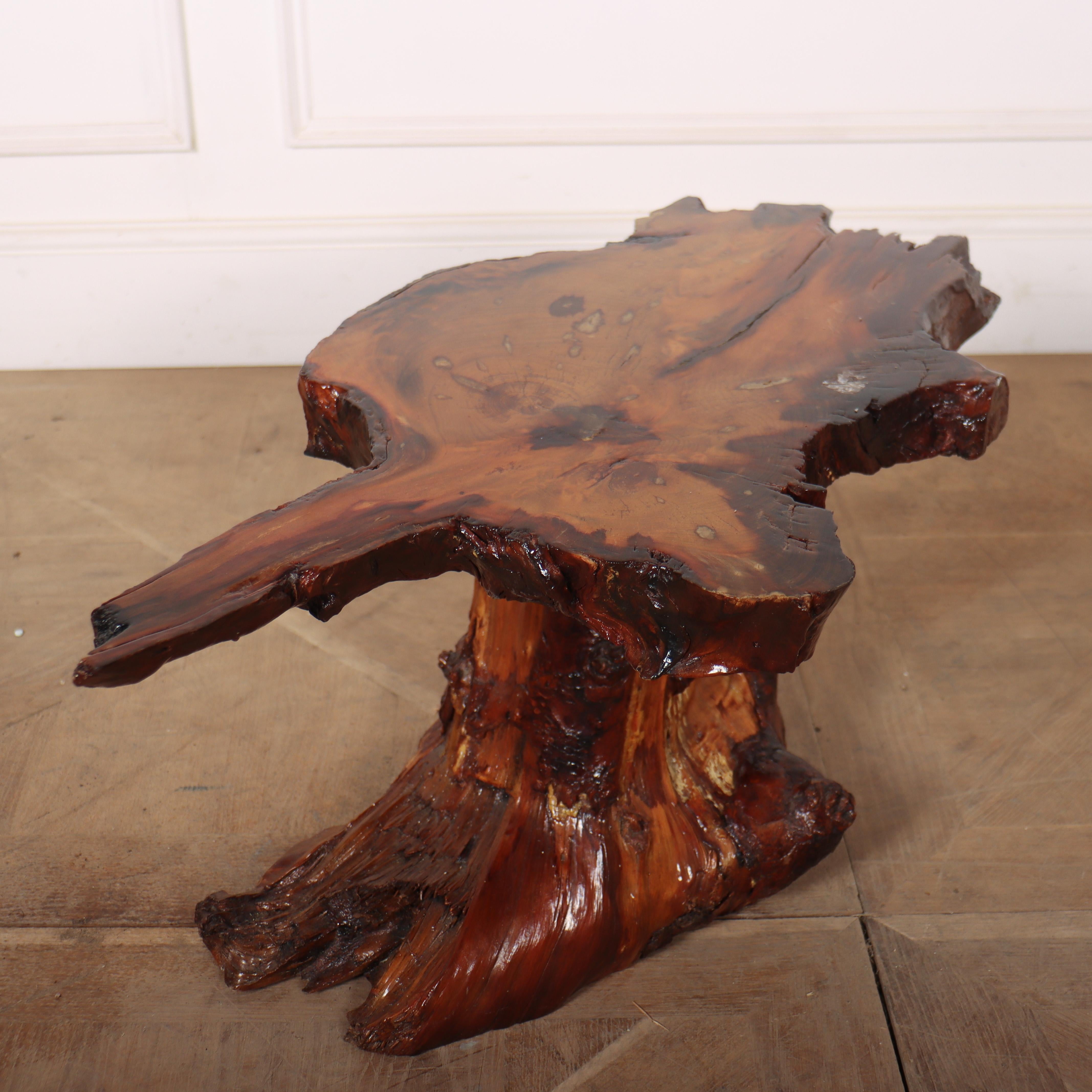 English Small Root Side Table For Sale