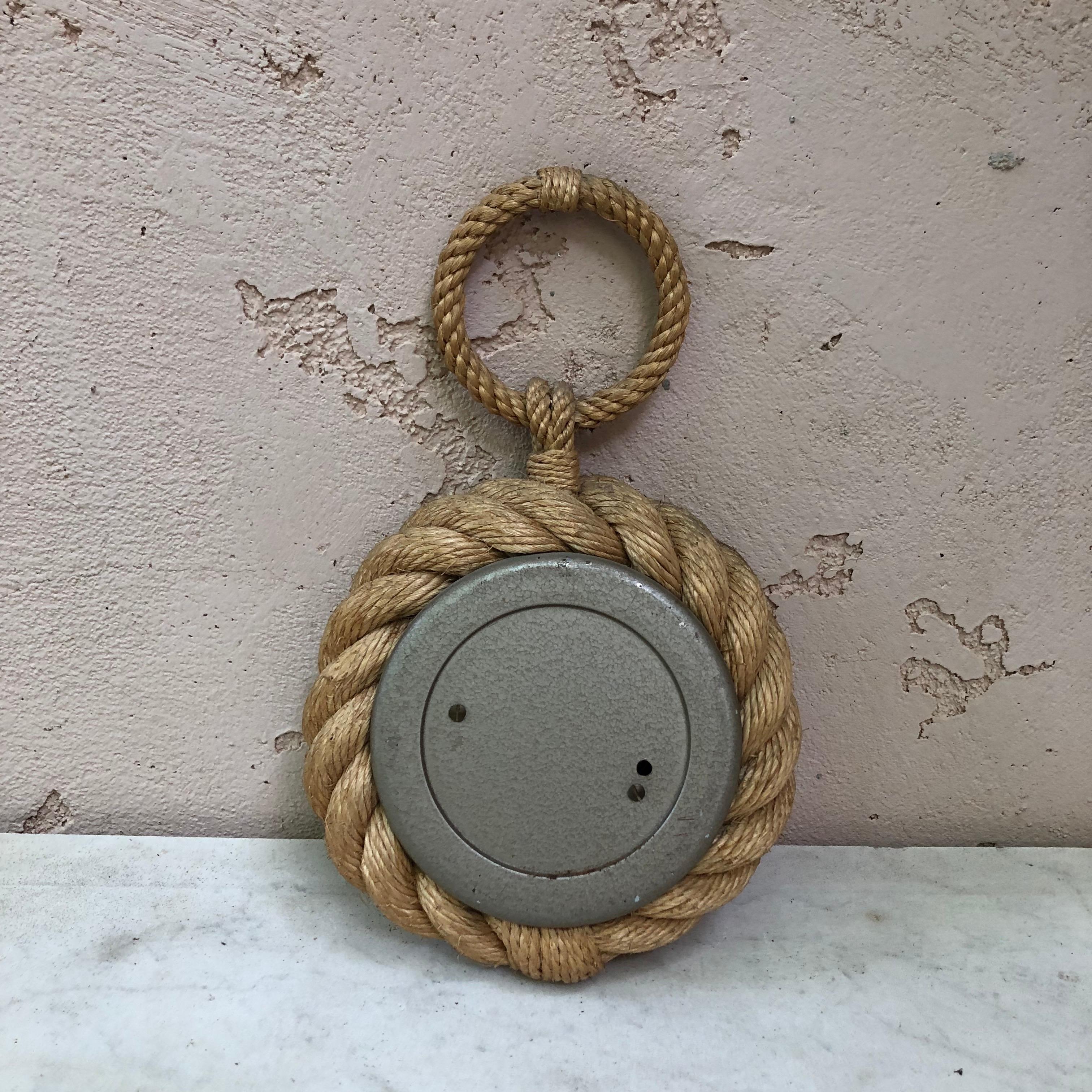 Mid-20th Century Mid-Century Small Rope Barometer Adrien Audoux & Frida Minet For Sale