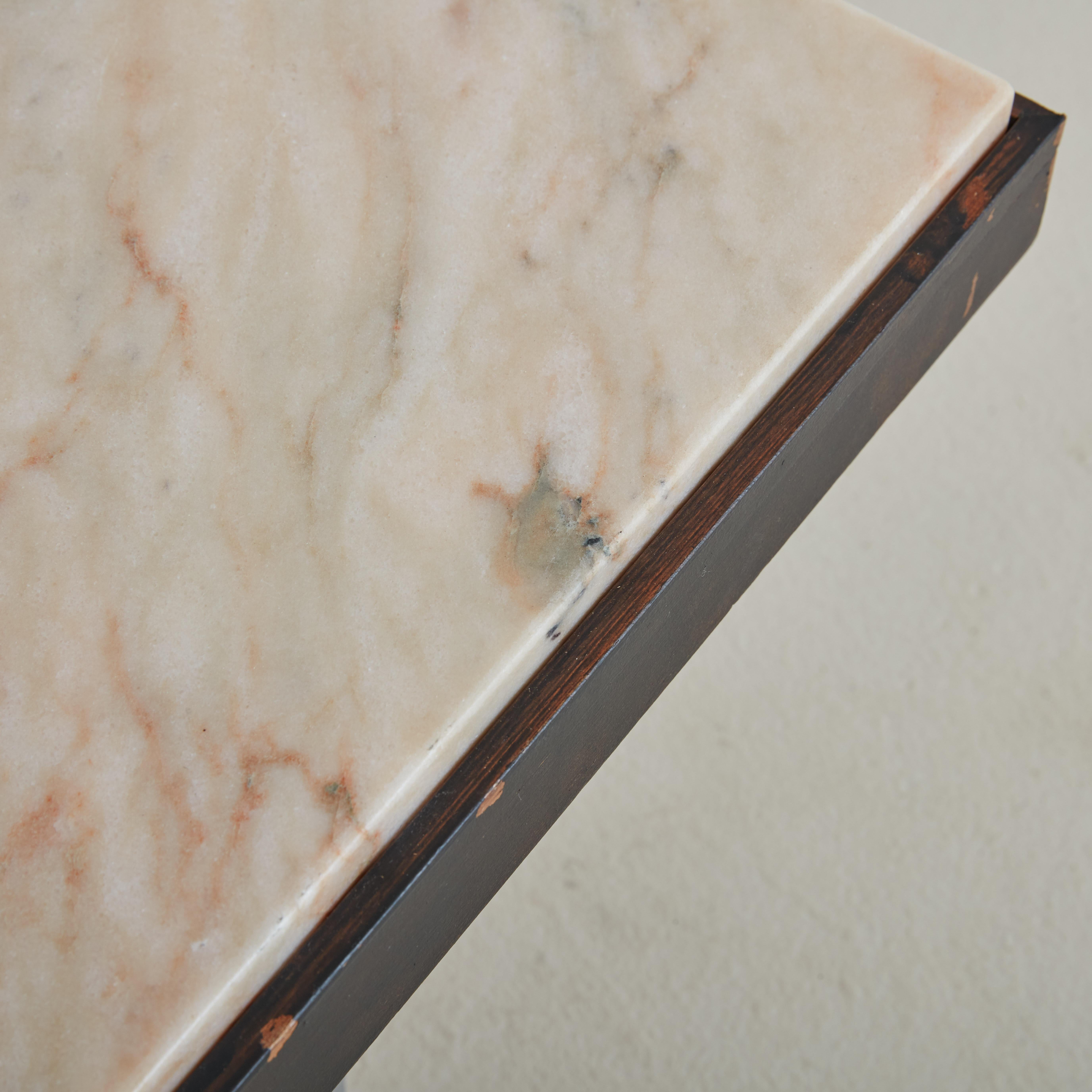 petite table basse Rosa Aurora en marbre en vente 5