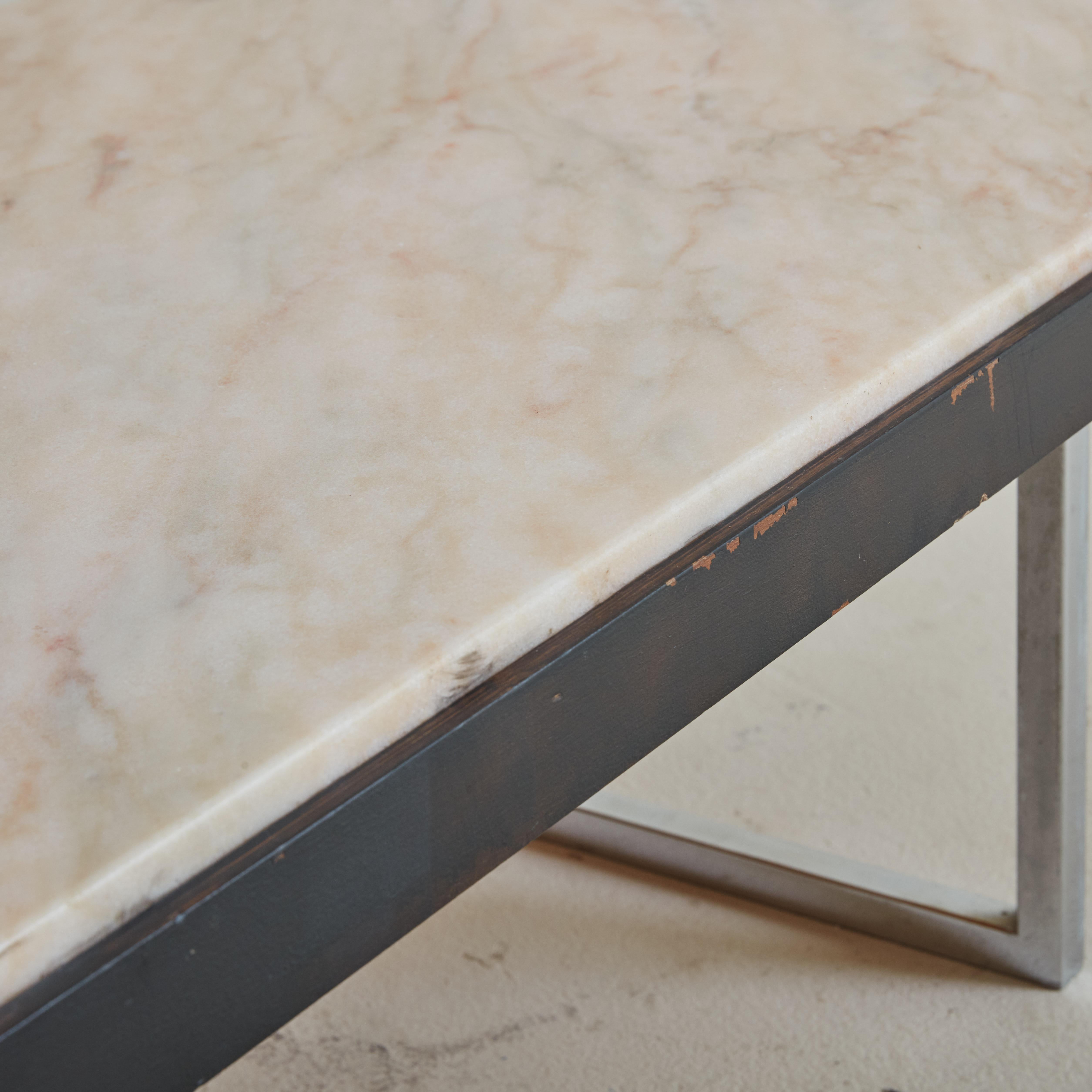 petite table basse Rosa Aurora en marbre en vente 6