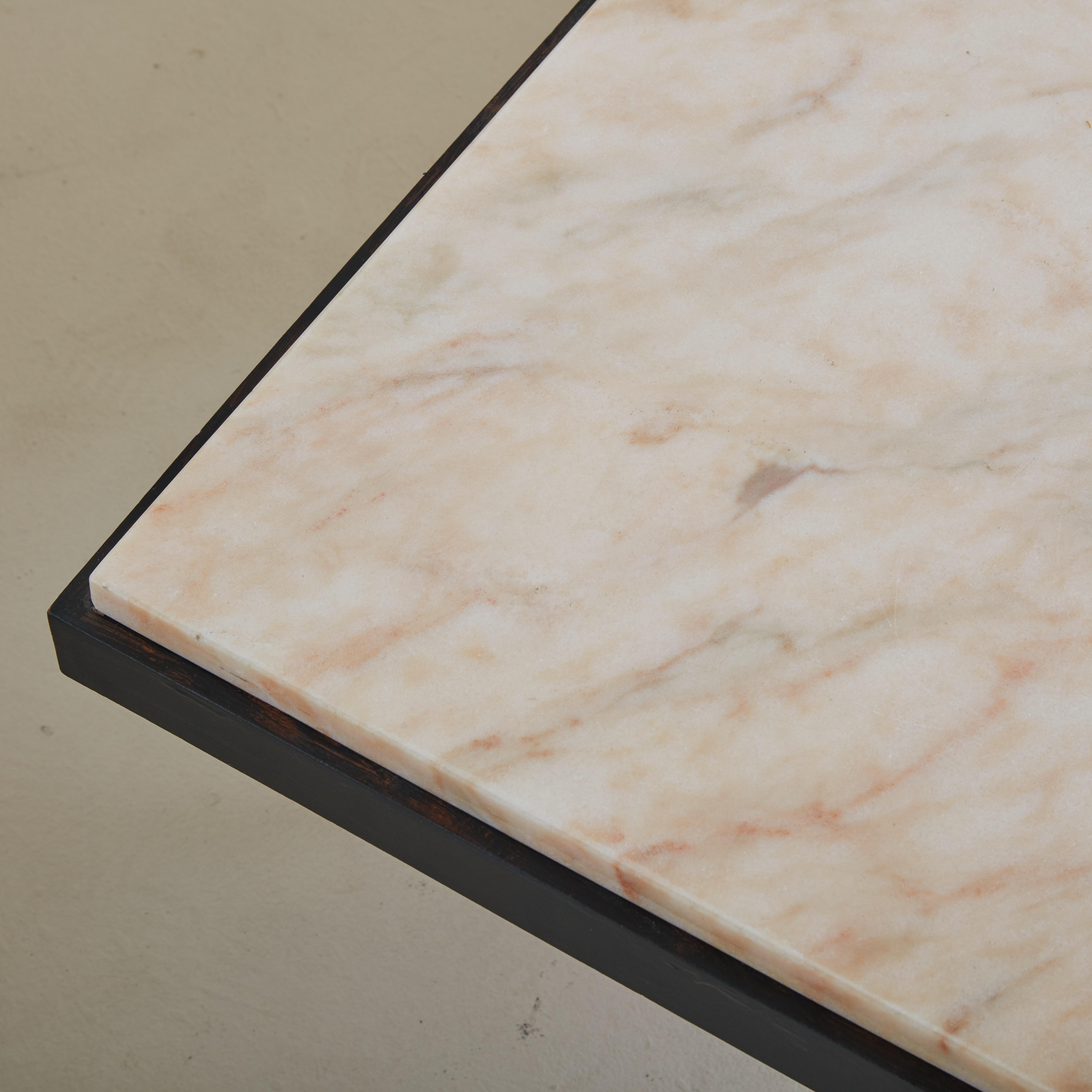 petite table basse Rosa Aurora en marbre en vente 1