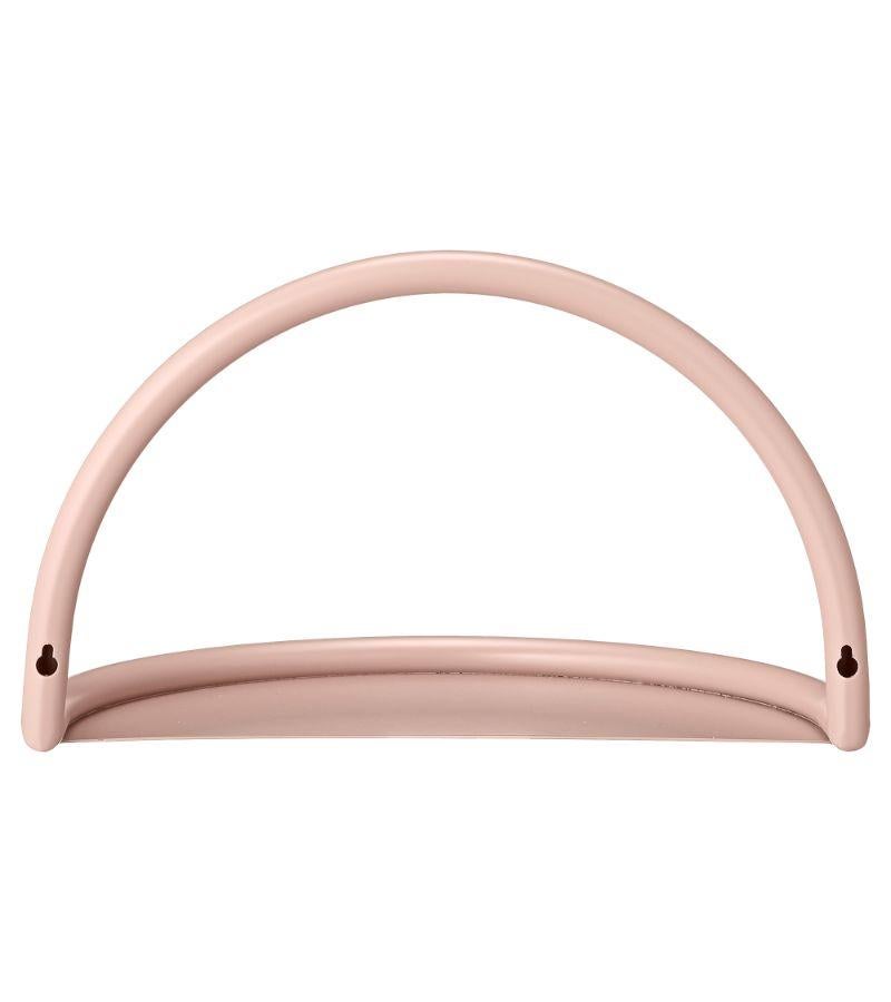 Moderno Piccola mensola in acciaio rosa contemporanea in vendita