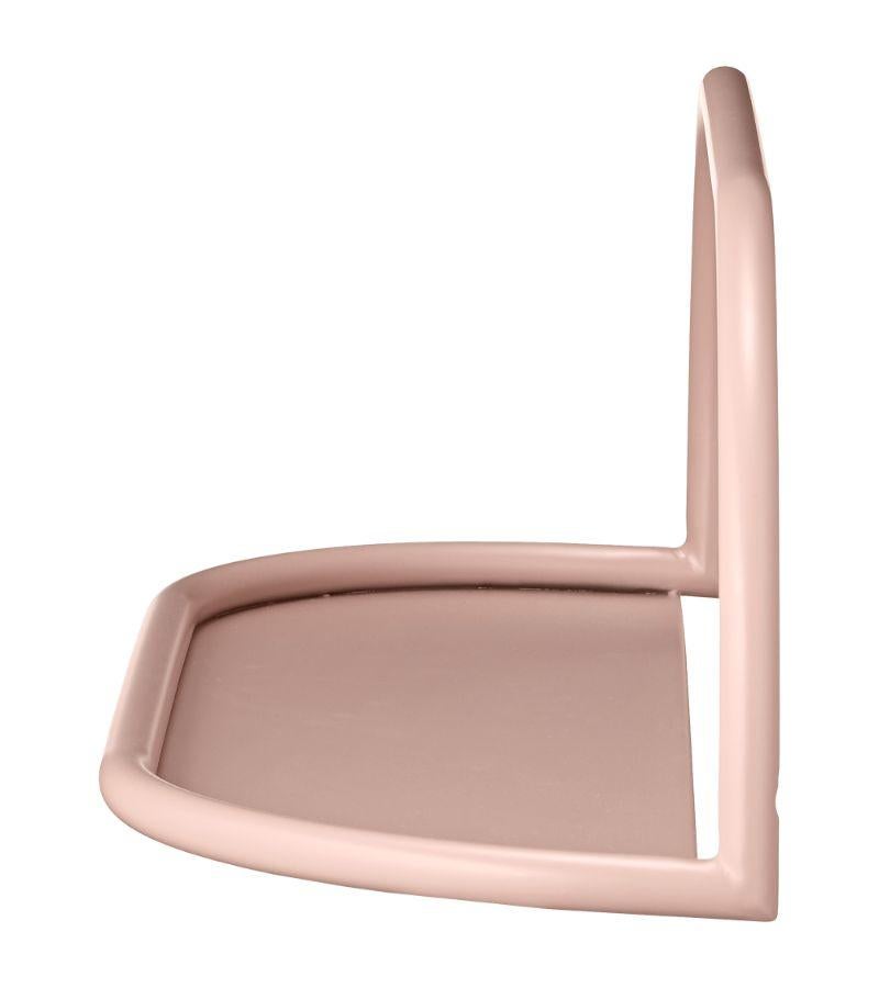 Danois Petite étagère contemporaine en acier rose en vente