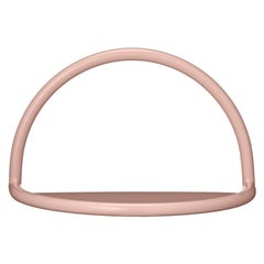 Piccola mensola in acciaio rosa contemporanea