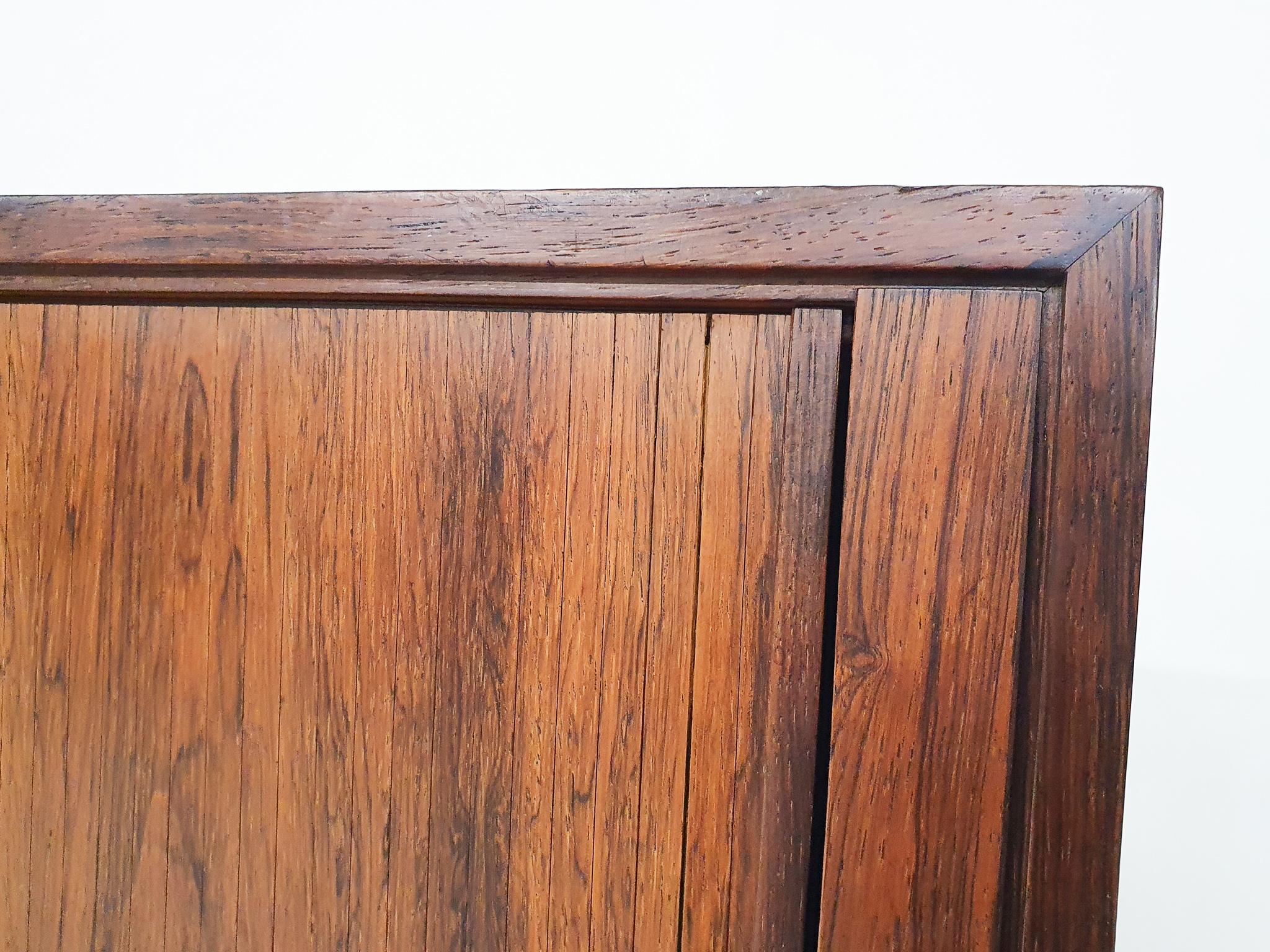 Small Rosewood Audio or Bar Cabinet by Chr. J, Denmark, 1950s 5