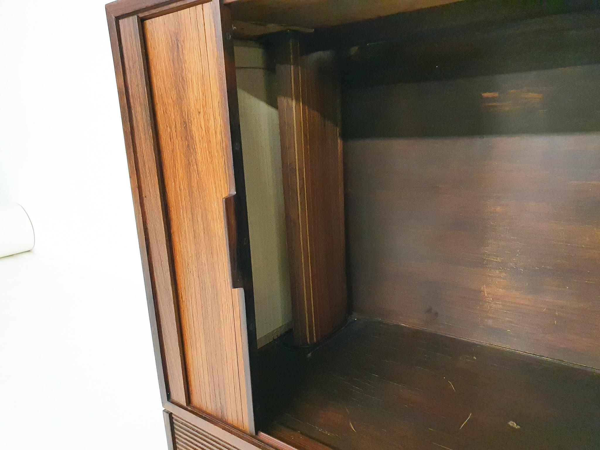 Small Rosewood Audio or Bar Cabinet by Chr. J, Denmark, 1950s 6