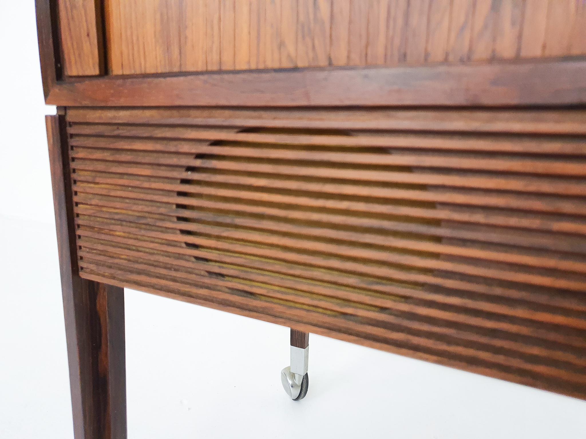 Small Rosewood Audio or Bar Cabinet by Chr. J, Denmark, 1950s 8