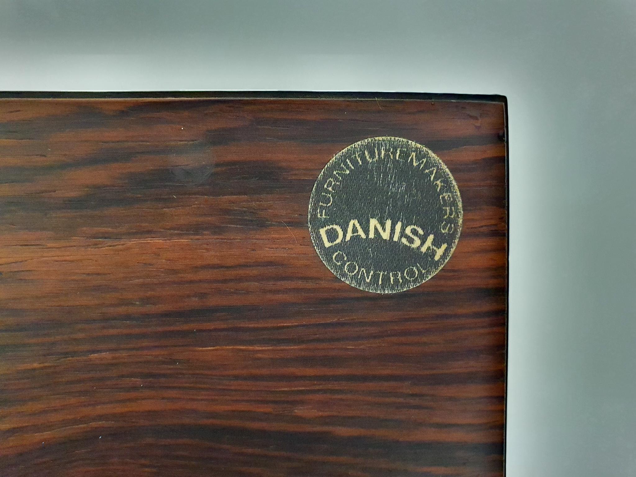 Small Rosewood Audio or Bar Cabinet by Chr. J, Denmark, 1950s 3
