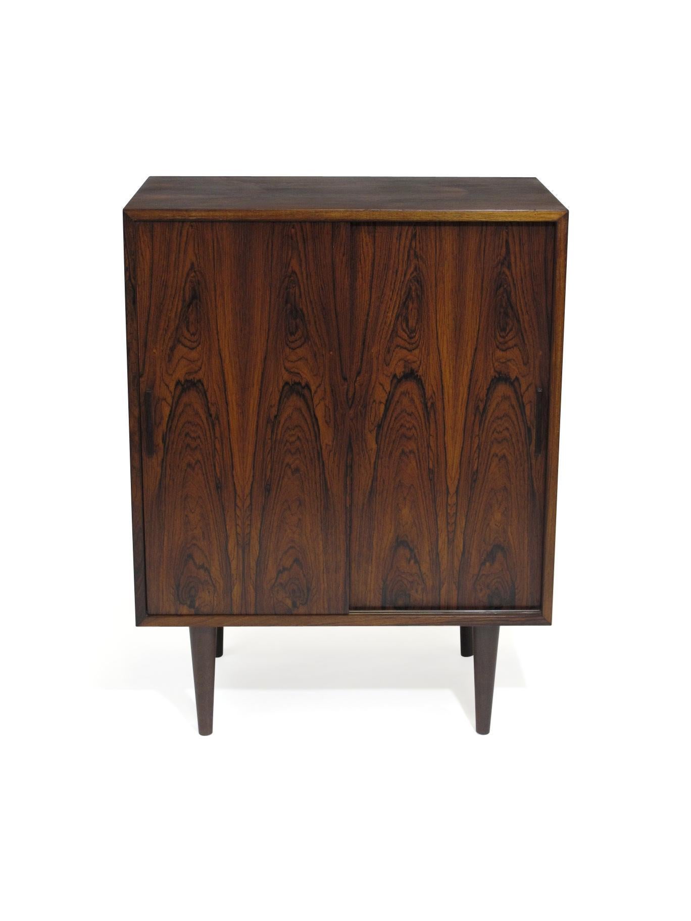 Scandinavian Modern Small Rosewood Cabinet