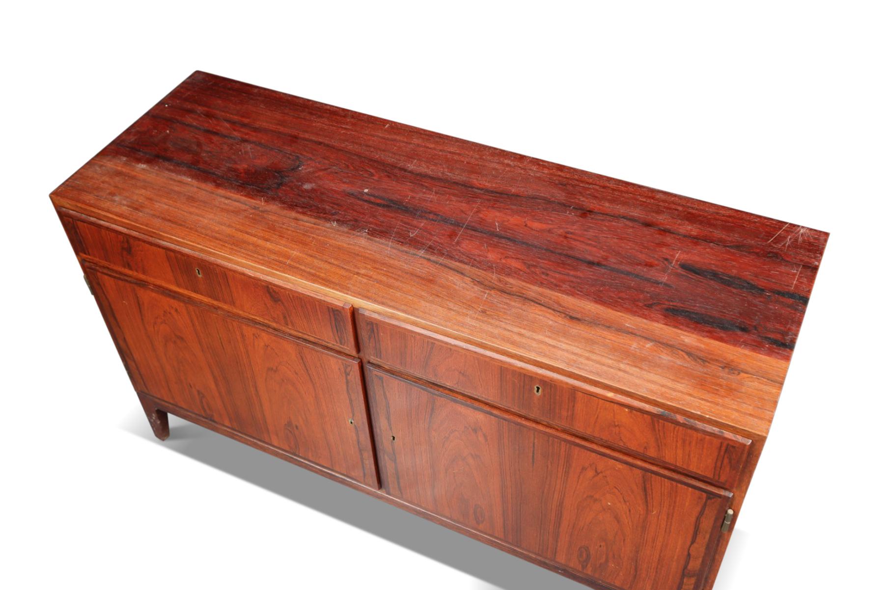 Mid-Century Modern Small Rosewood Credenza by Kai Winding For Sale