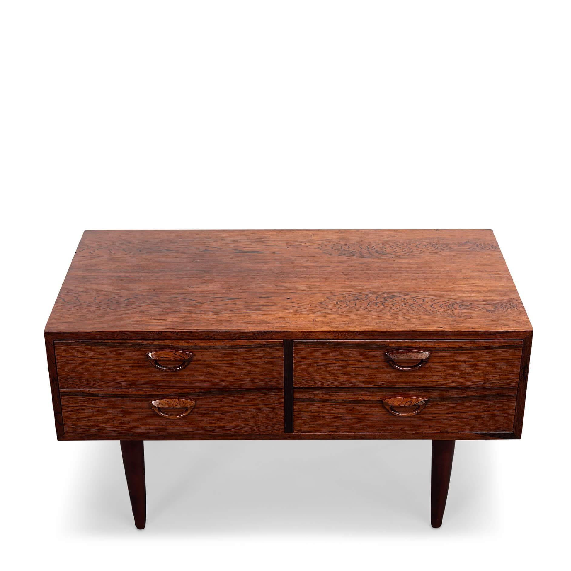 Small Rosewood Dresser by Kai Kristiansen for FM Møbler, 1960s For Sale 3