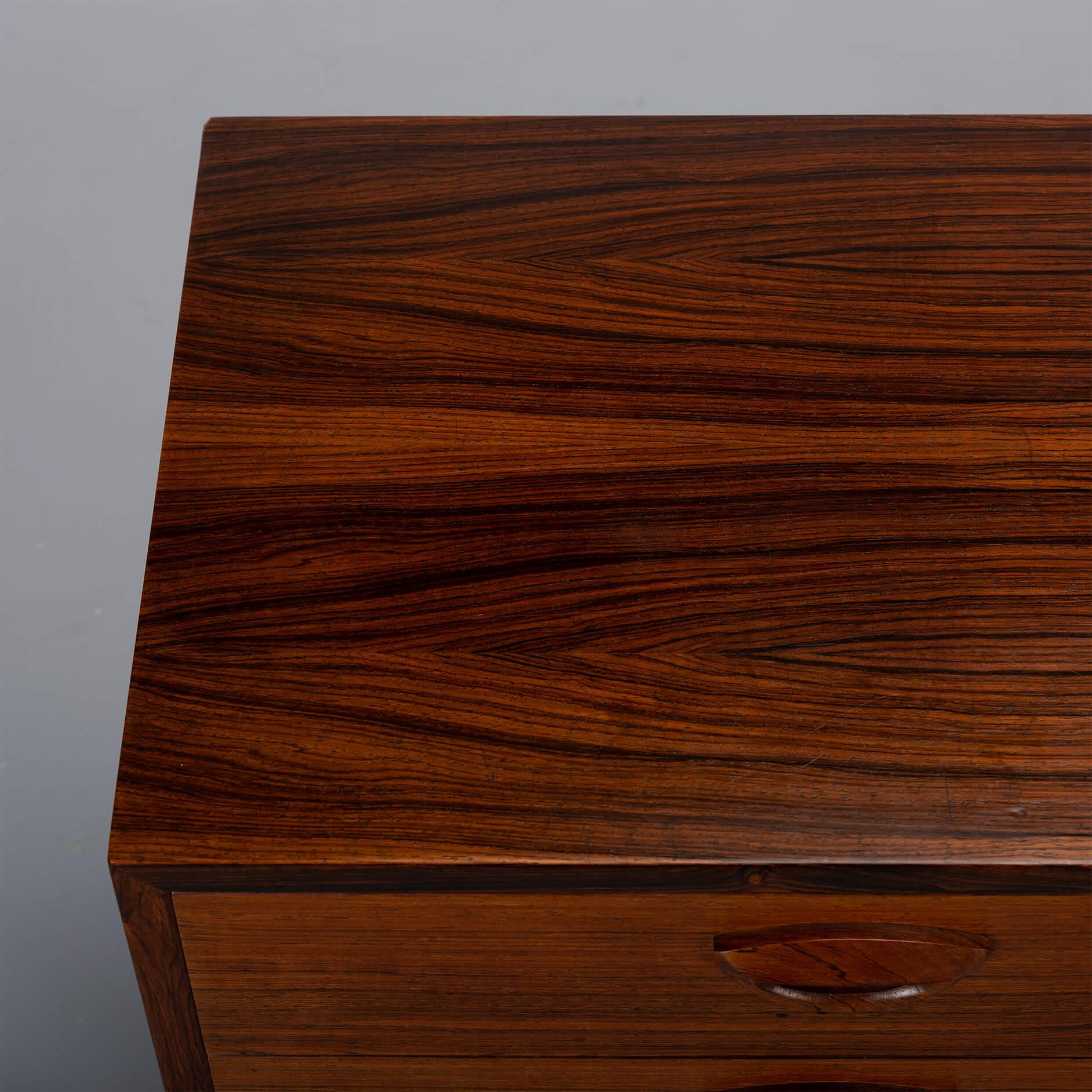 Small Rosewood Dresser by Kai Kristiansen for FM Møbler, 1960s For Sale 3