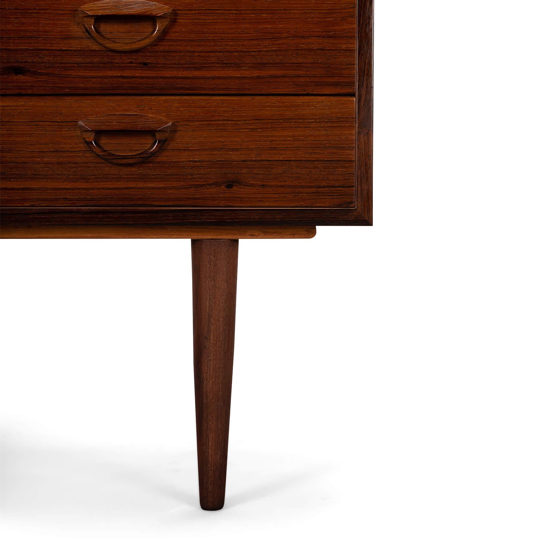 Mid-20th Century Small Rosewood Dresser by Kai Kristiansen for FM Møbler, 1960s For Sale