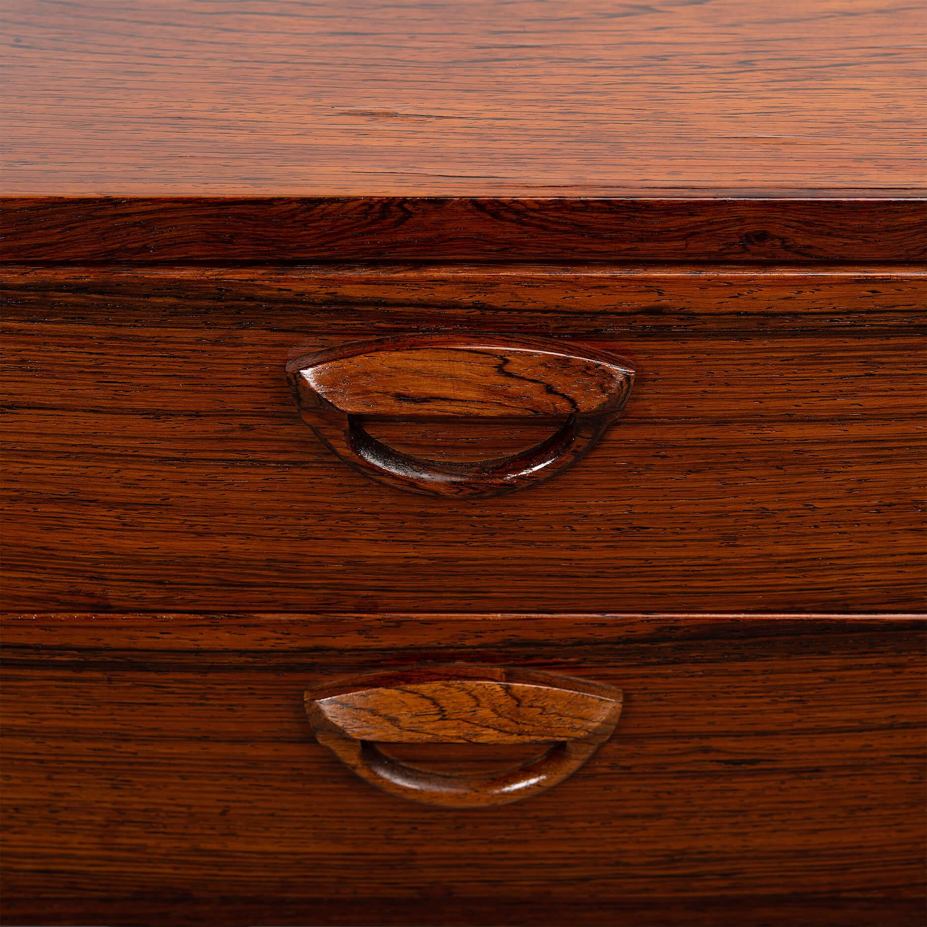 Small Rosewood Dresser by Kai Kristiansen for FM Møbler, 1960s For Sale 1