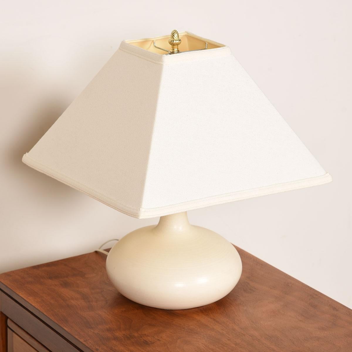 Mid-Century Modern Small Round Bostlund Table Lamp by Lotte & Gunnar Bostlund For Sale