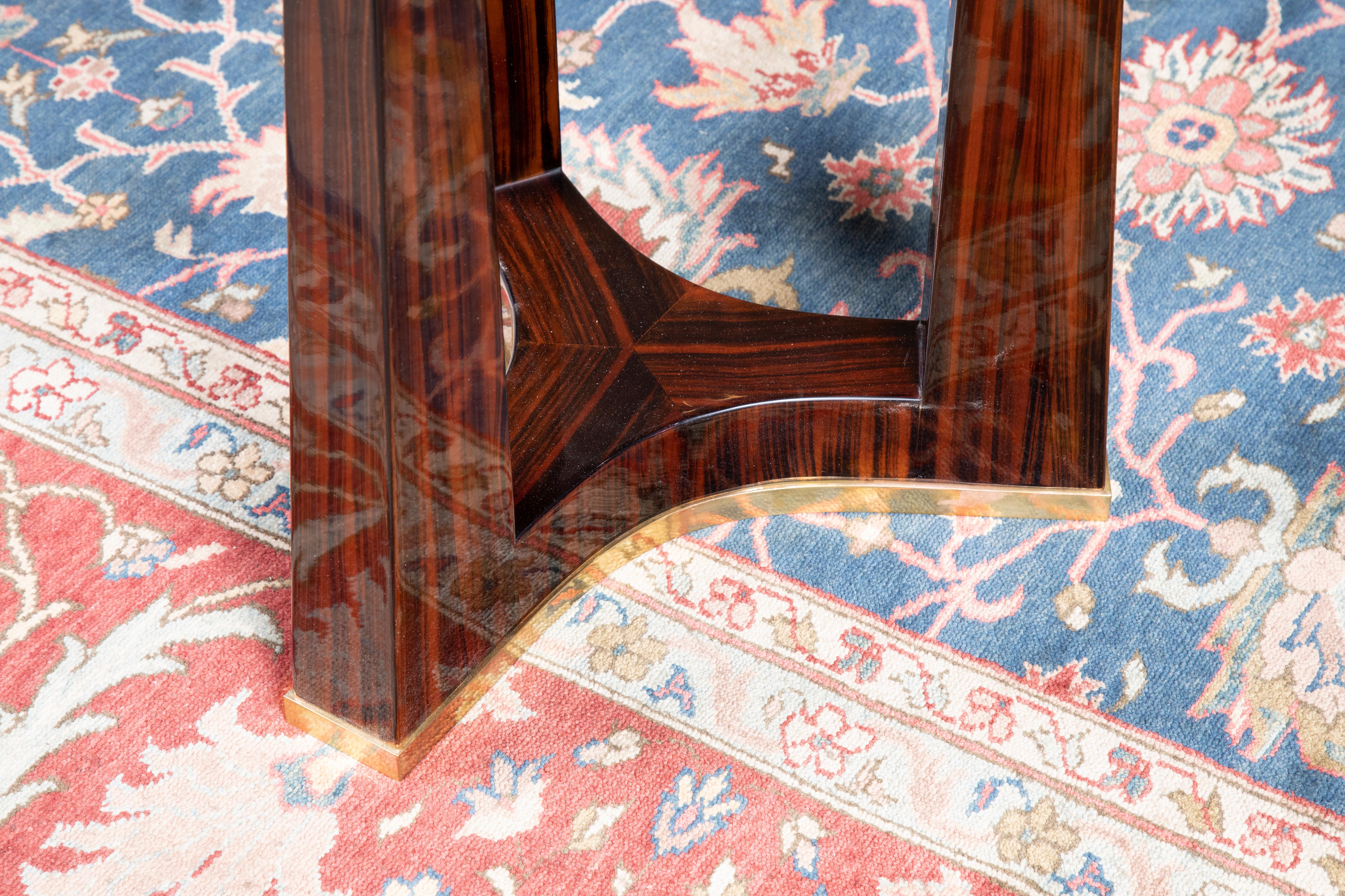 French Small Round Breakfast Room Art Deco Table
