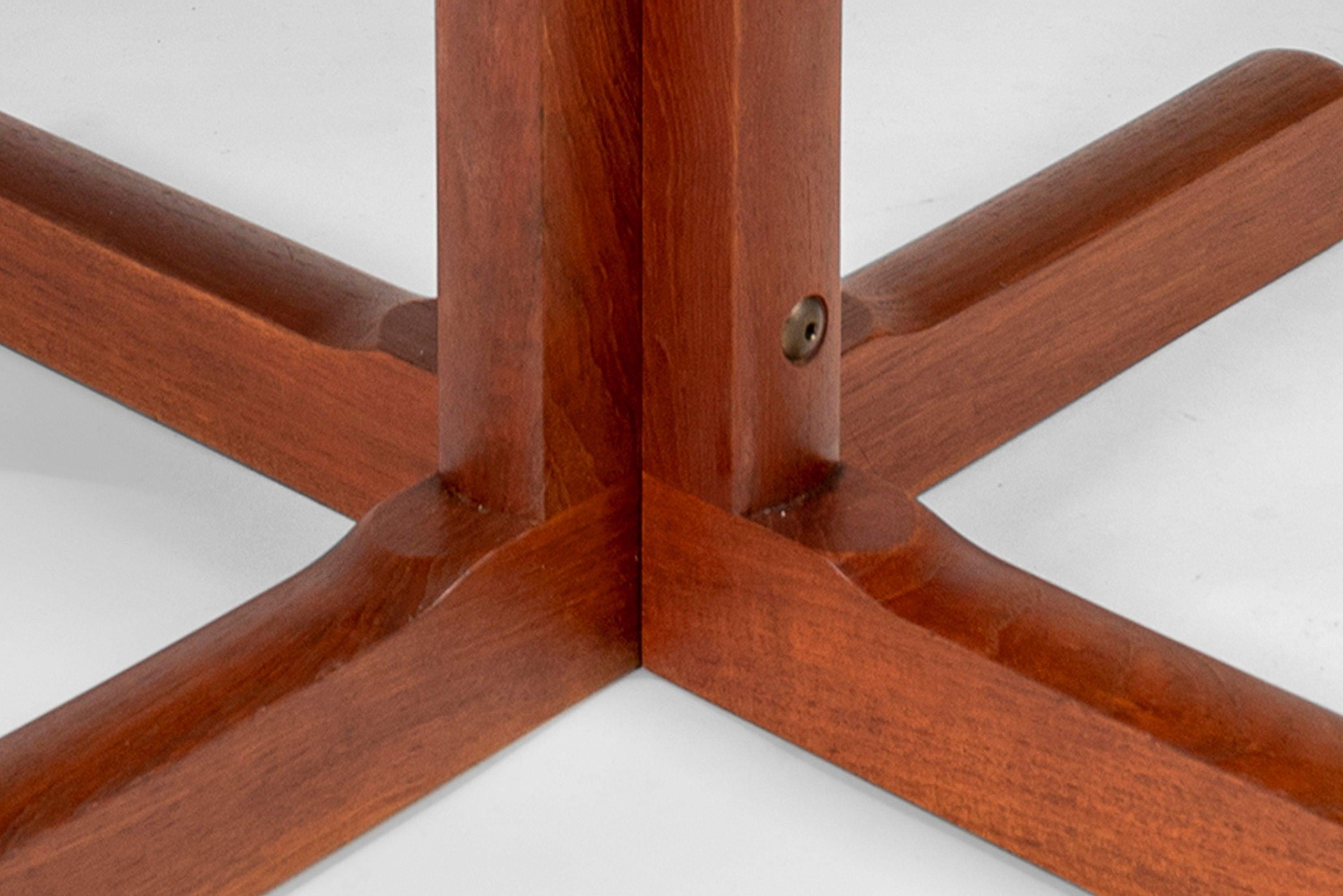 Small Round / Kitchenette Dining Table by Tarm Stole-Og in Solid Teak, Denmark 1