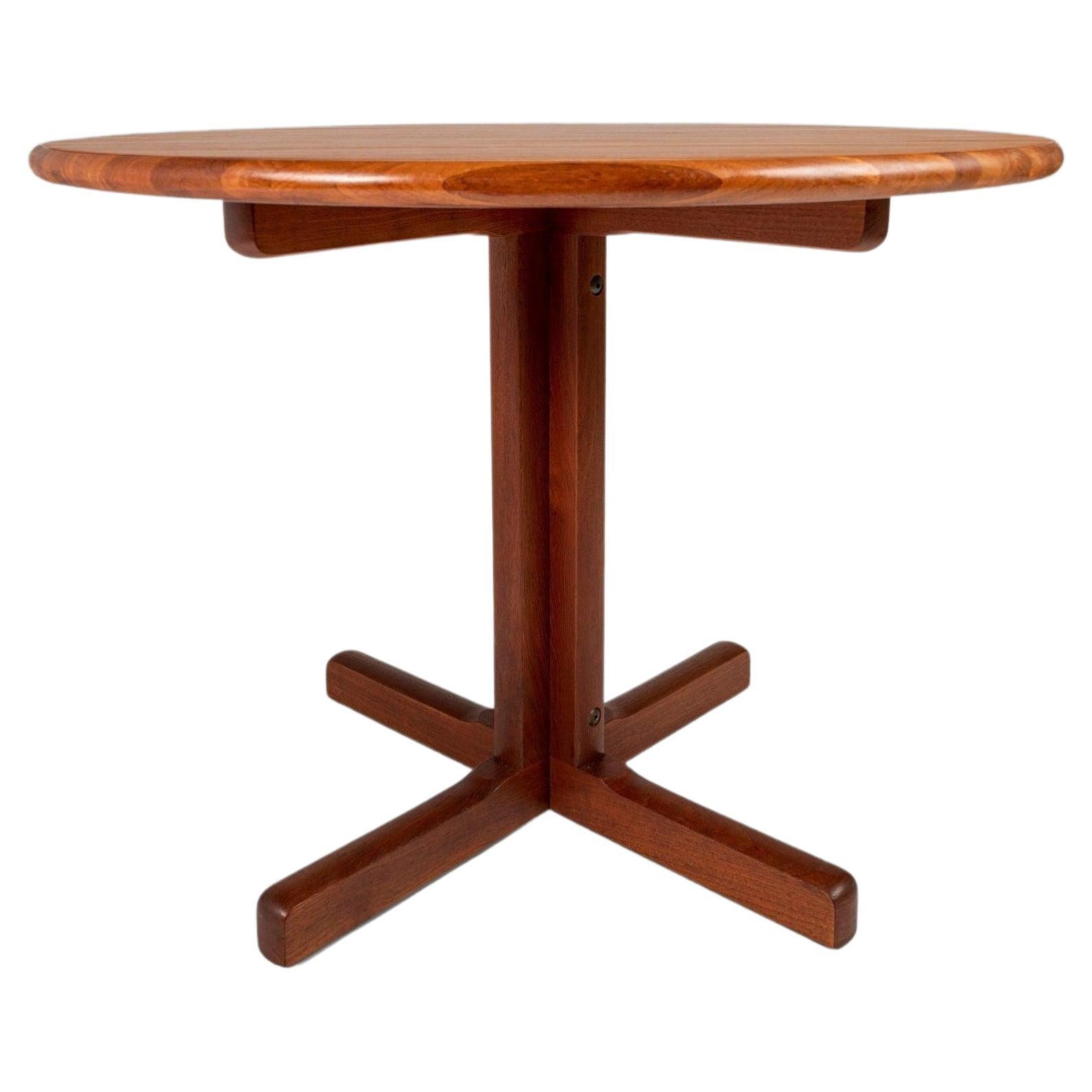 Small Round / Kitchenette Dining Table by Tarm Stole-Og in Solid Teak, Denmark