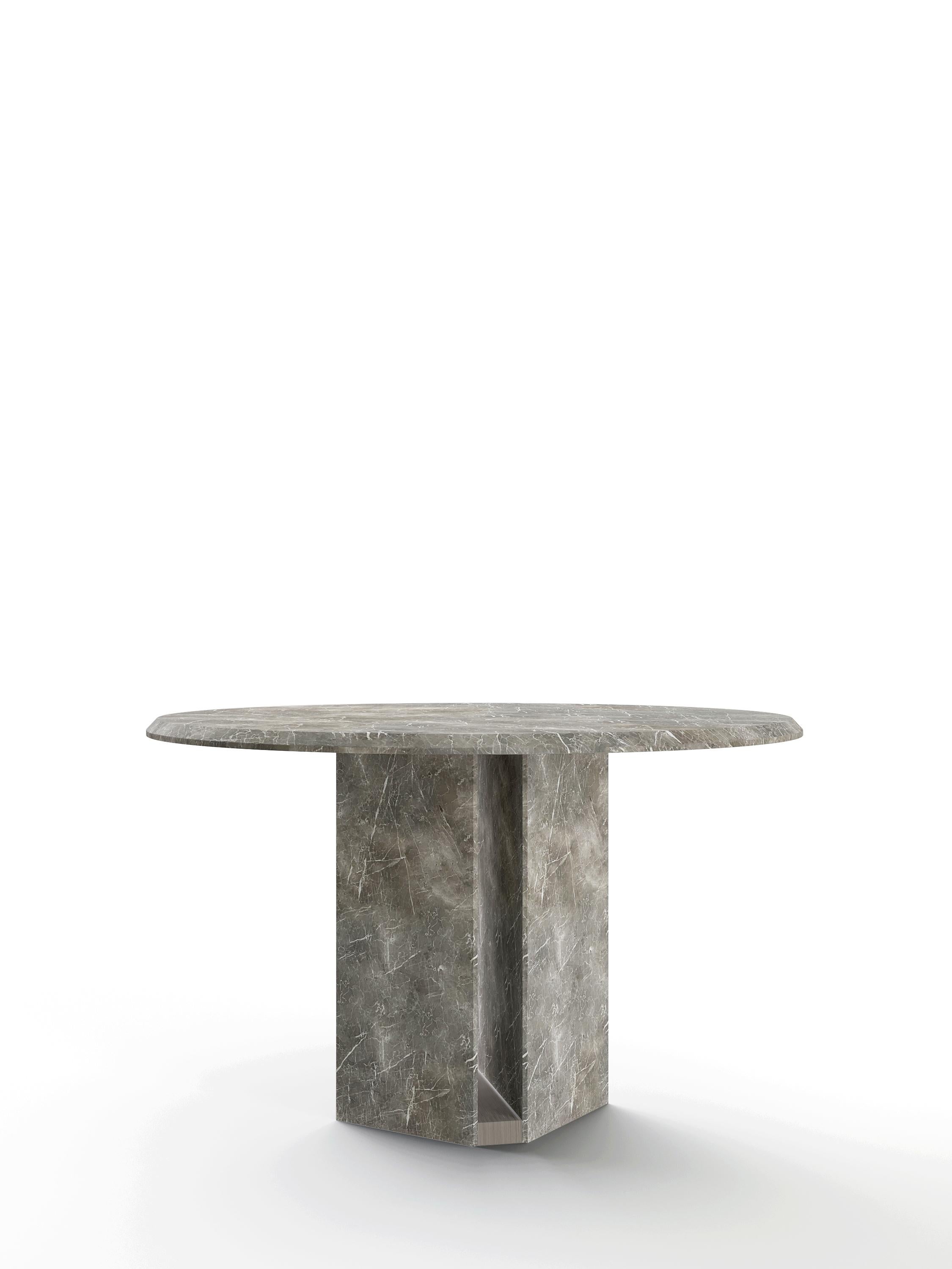 Petite table ronde en marbre 
