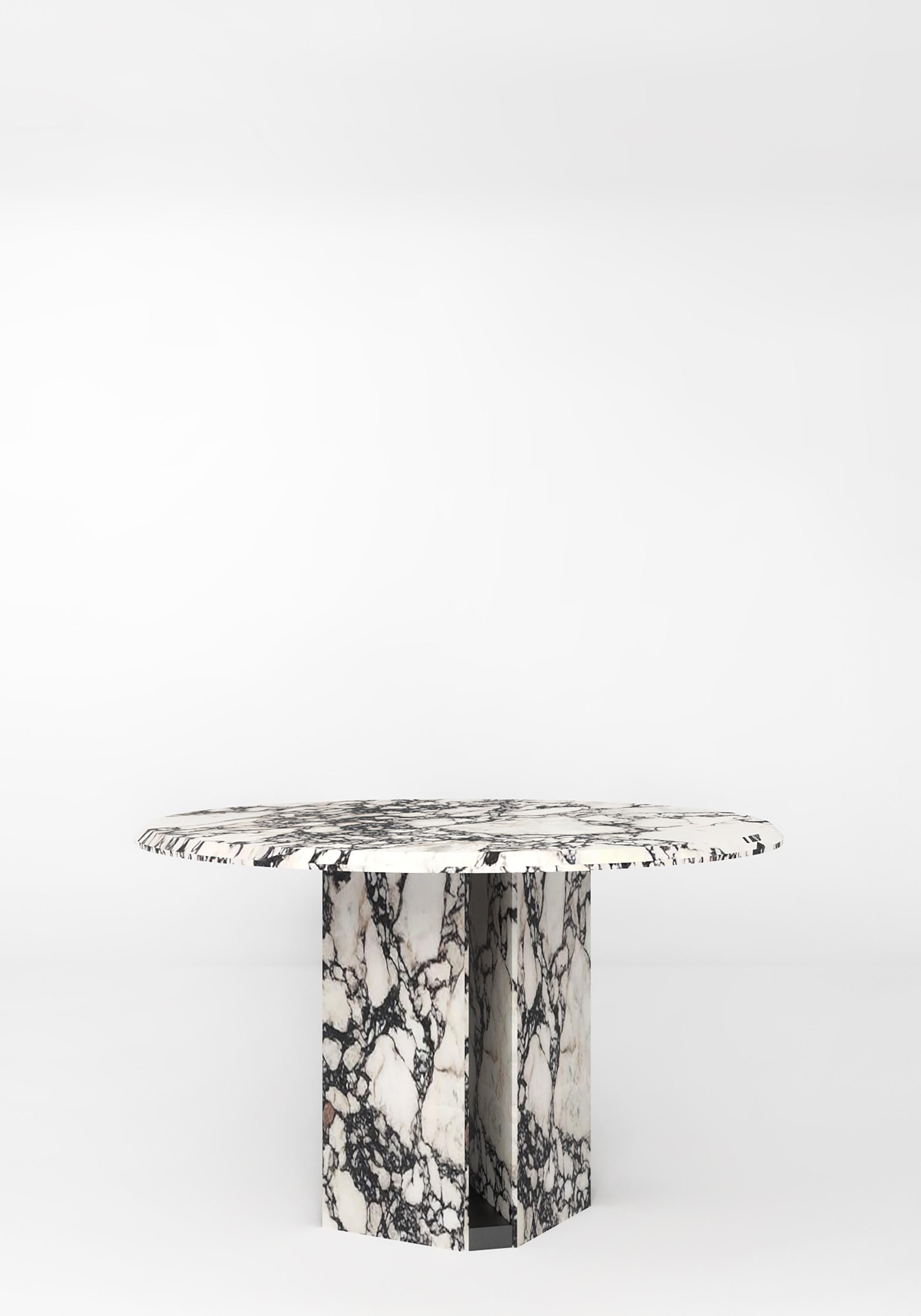 Runder Esstisch „Delos“ aus Marmor, Giorgio Bonaguro (21. Jahrhundert und zeitgenössisch) im Angebot