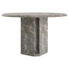 Small Round Marble "Delos" Dining Table, Giorgio Bonaguro
