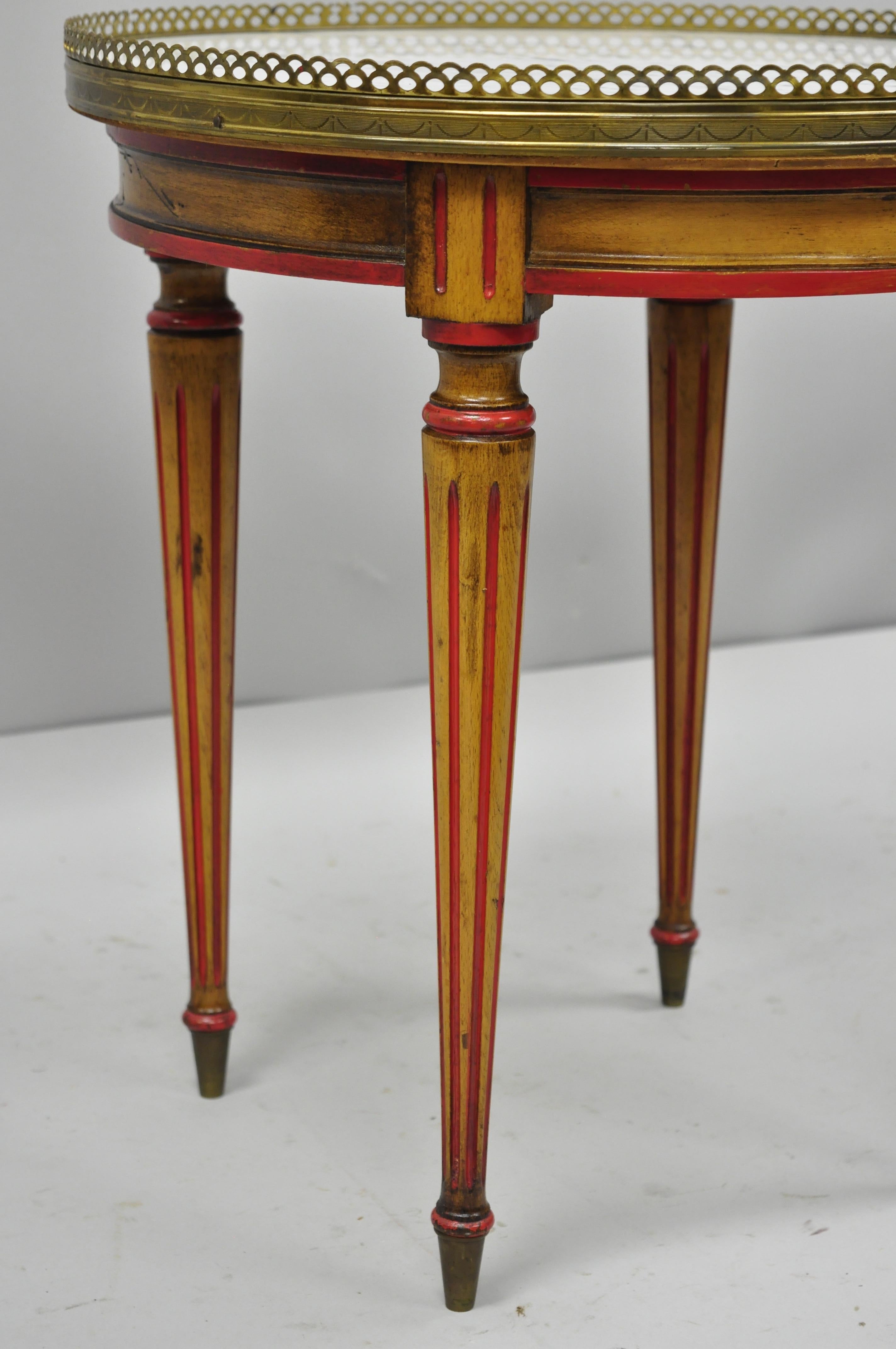 small marble top table