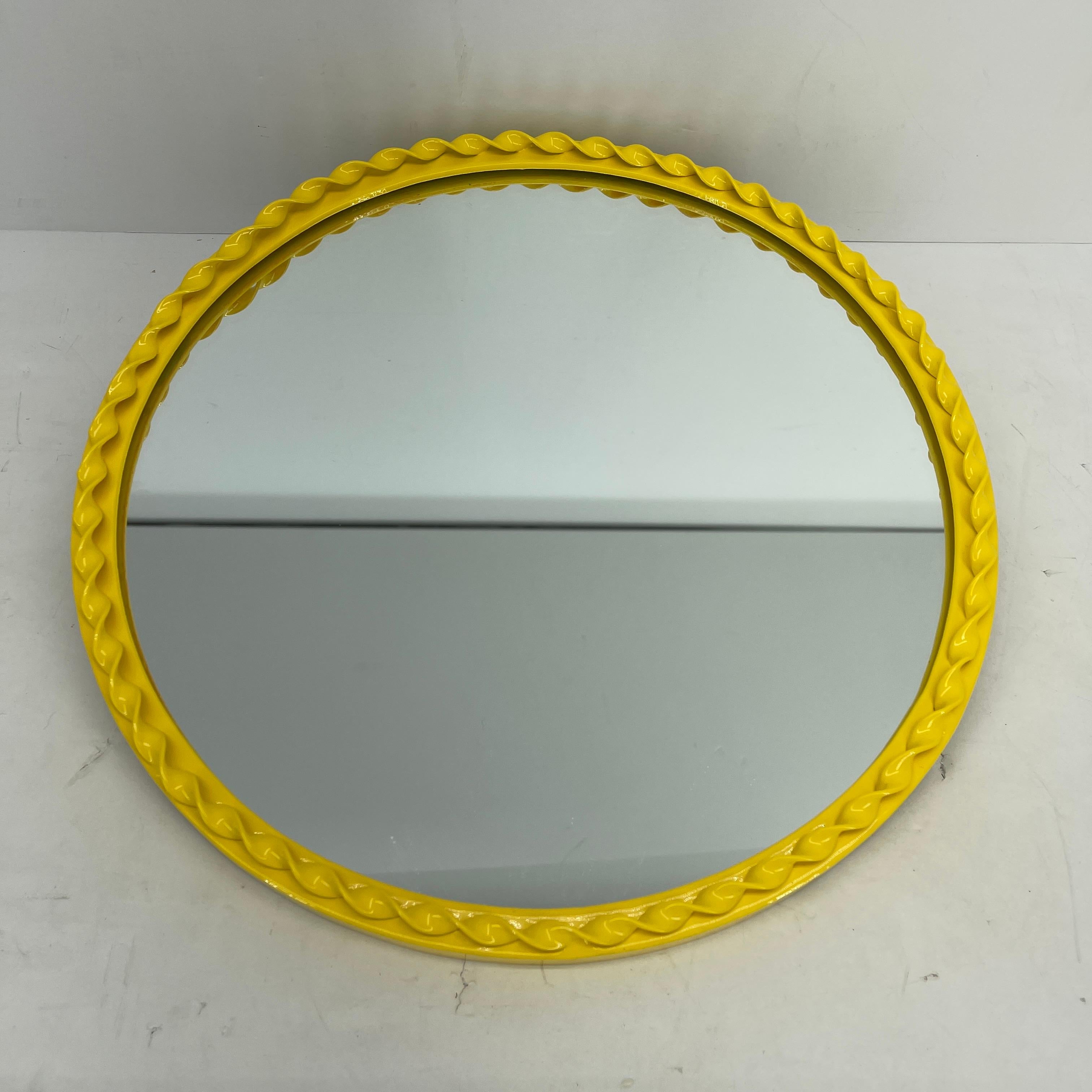 yellow wall mirrors