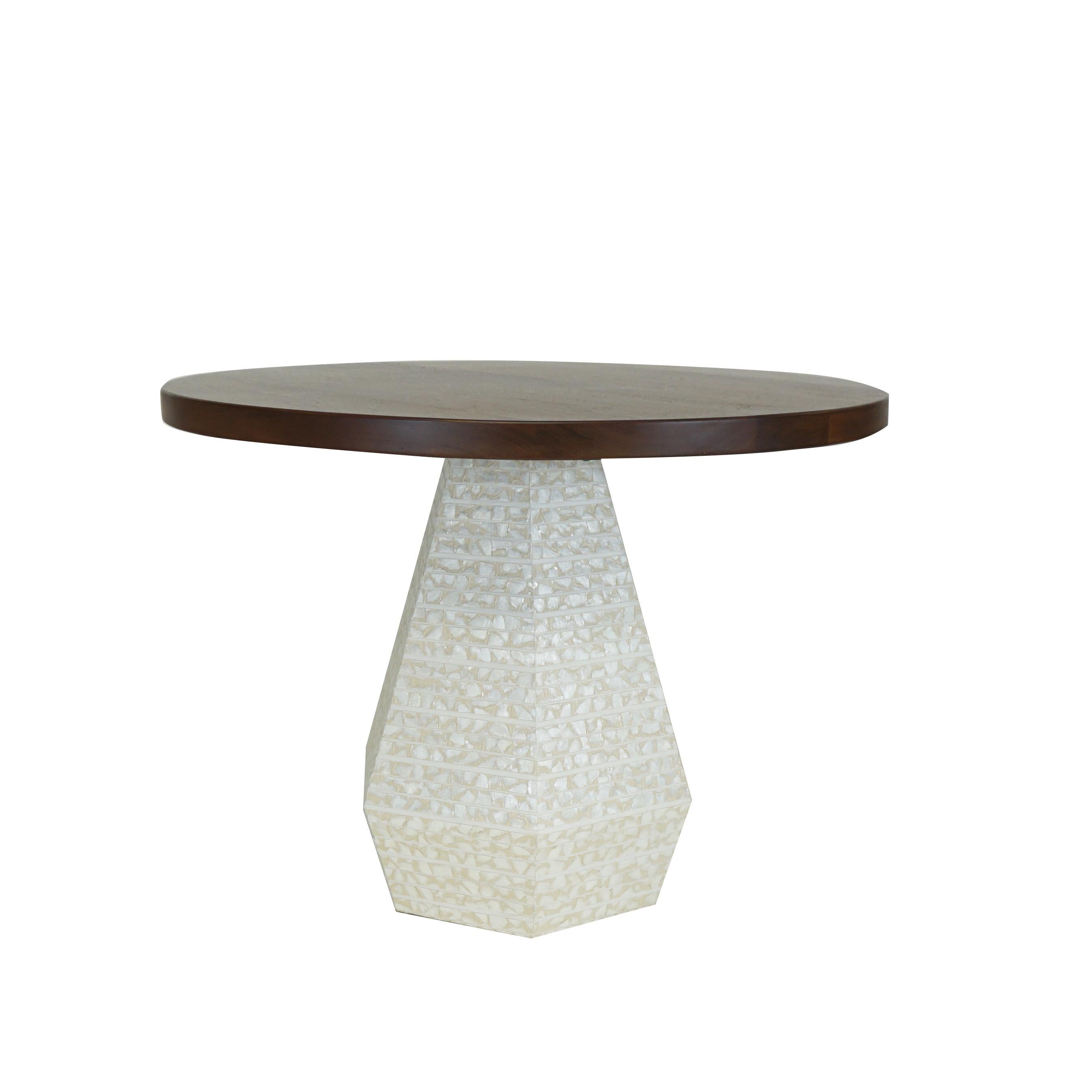 round table with pedestal base