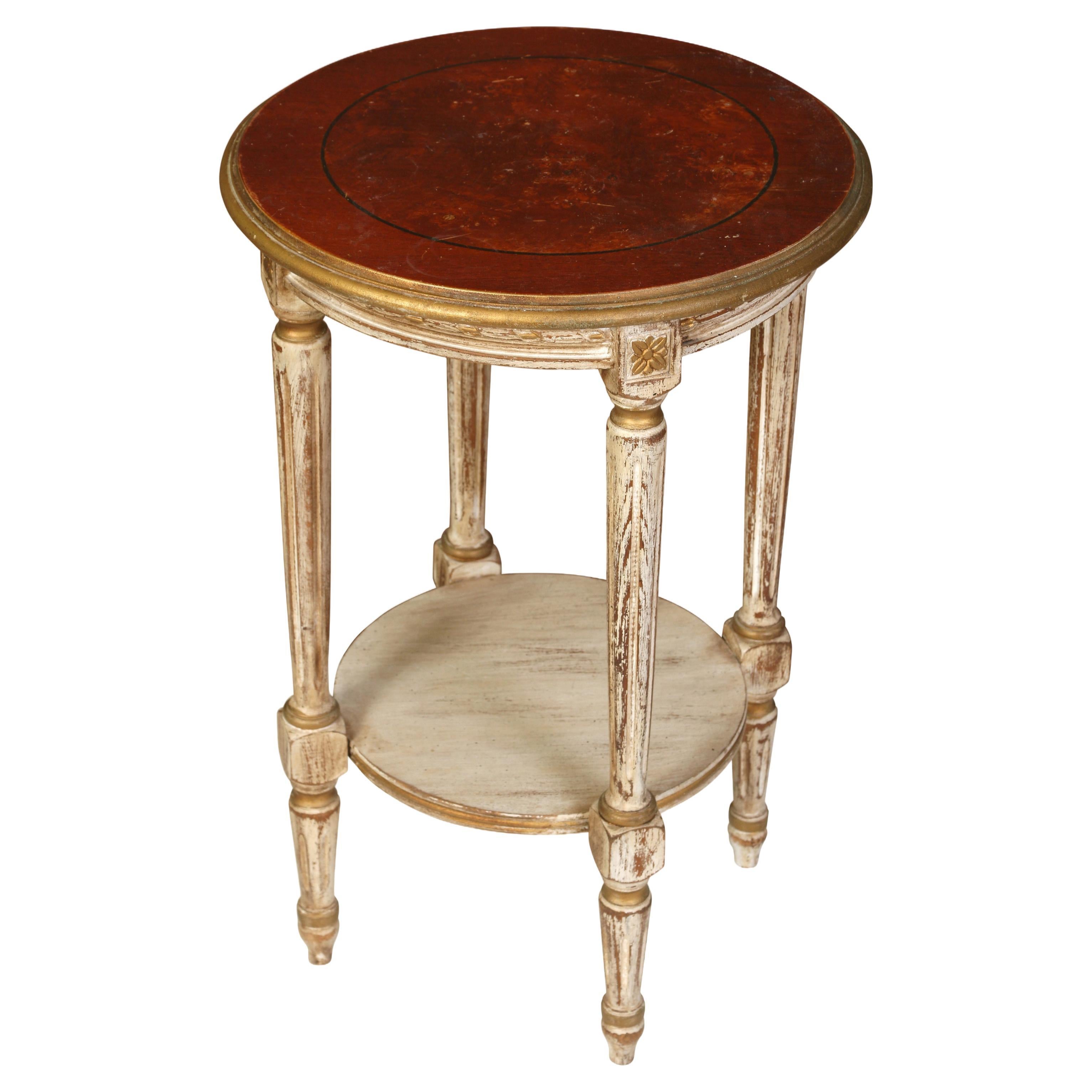 Small Round Painted Drinks table For Sale