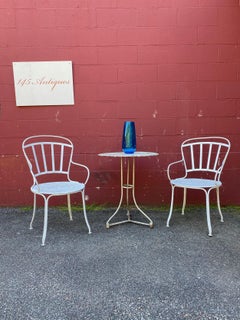 Small Round Painted French Bistro Table