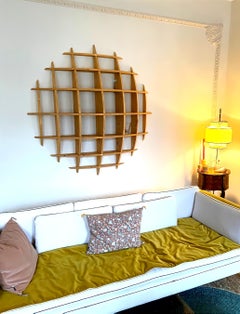 Small Round Pine Shelves by David Renault