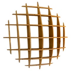 Small Round Pine Shelves by David Renault