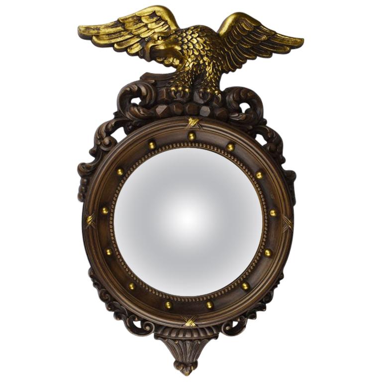 Small Round Plastic Convex Admiral Eagle Mirror