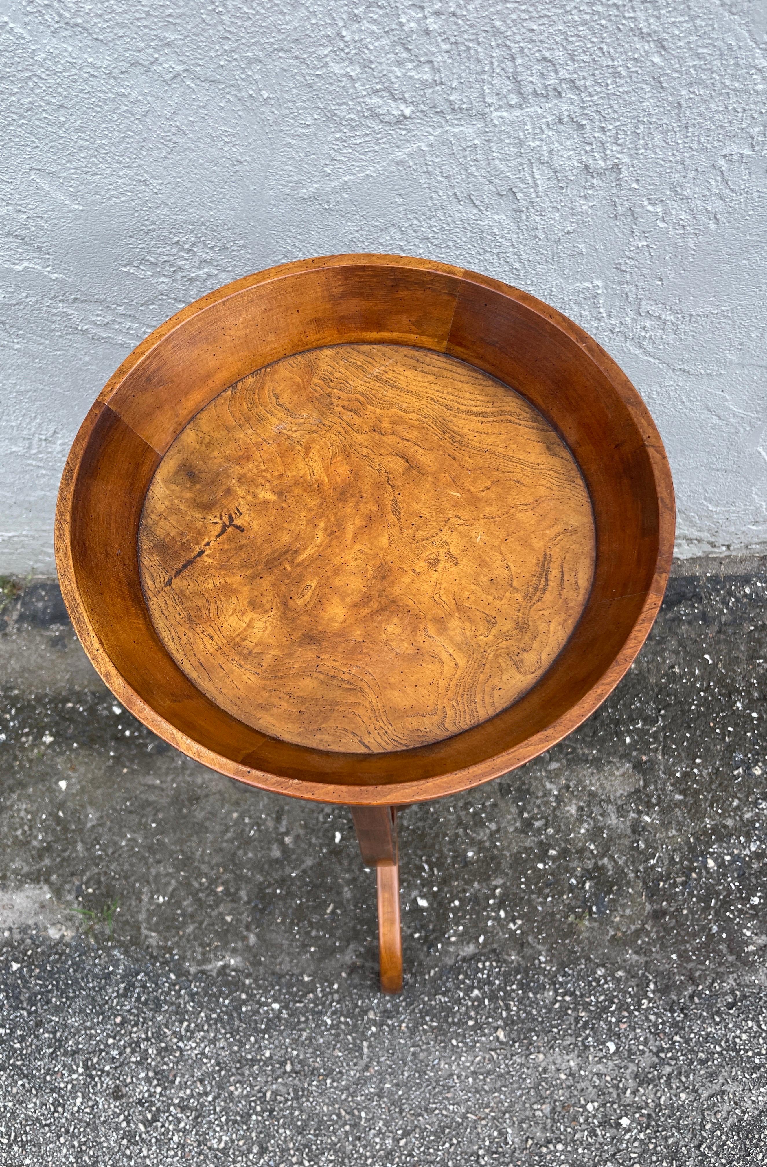American Small Round Side Table by Baker For Sale