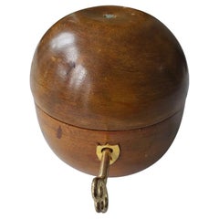 Antique Small Round Tea Caddy