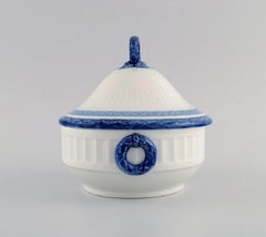 Small Royal Copenhagen Blue Fan lidded tureen. Dated 1968